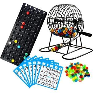 Deluxe Bingo Set - Includes 6 Inch Bingo Cage, Master Board, 18 Mixed Cards